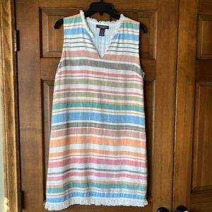 Summer dress with fringe bottom